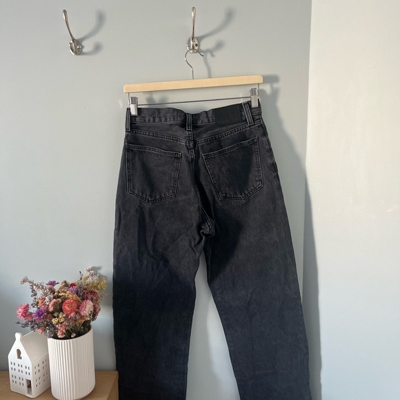 Aritzia 90s Marlo Hi-Rise Baggy Denim Forum Charcoal Jeans - Picture 3 of 4